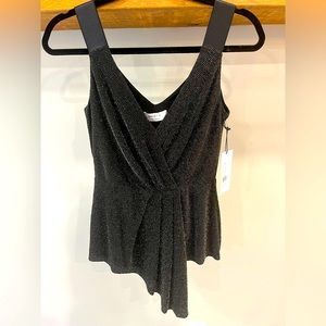 Bailey 44 Lauren Sparkle Jersey Asymmetrical Top NWT - XS